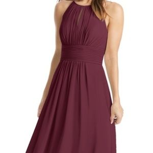 Azazie Bonnie in Cabernet